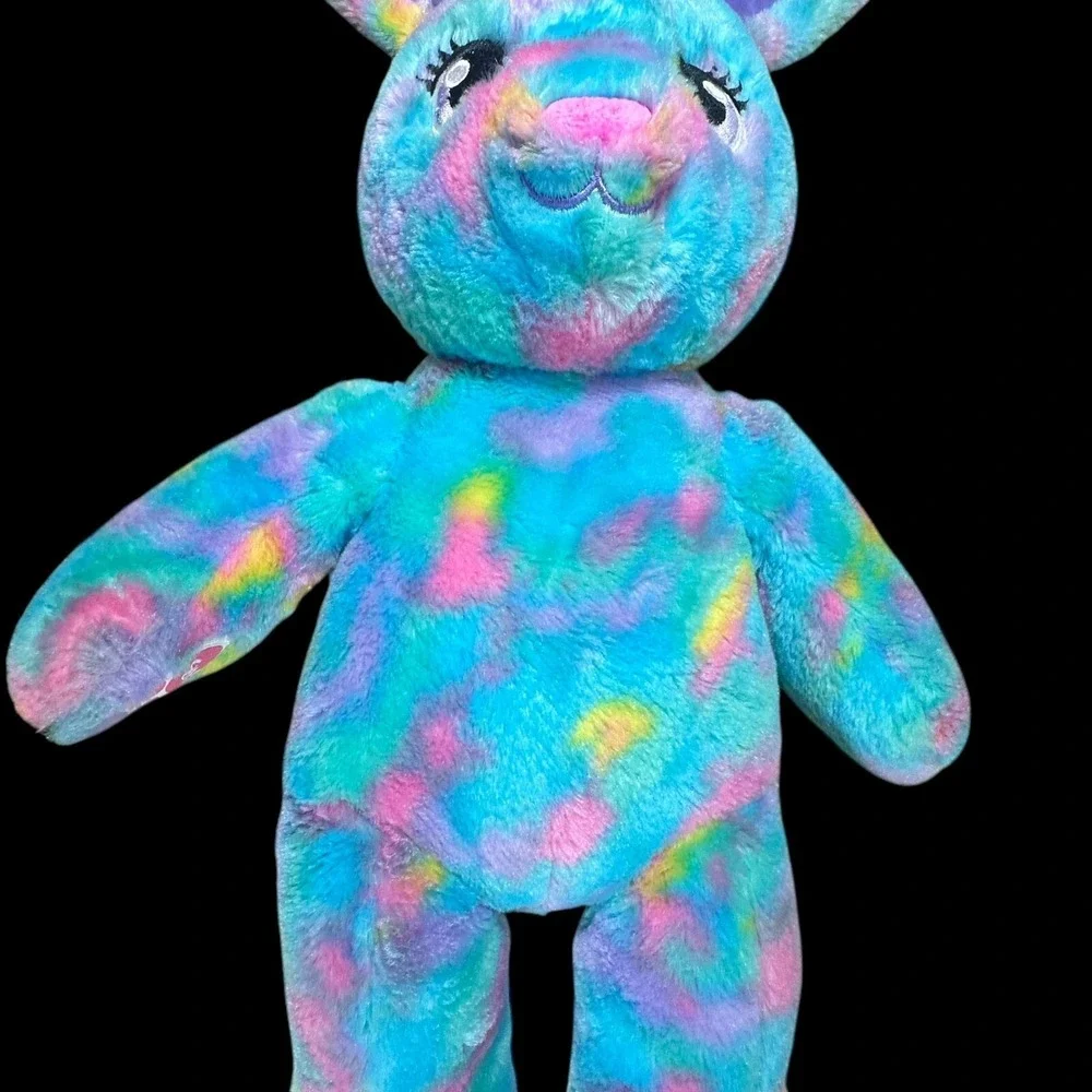 Build A Bear Tie‎ Dye Bunny Rabbit Plush BAB Pink Purple Blue
